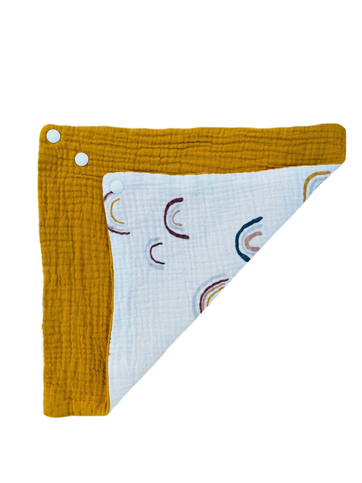 UDSALG🚨 Bandana hagesmæk Regnbue/Karry